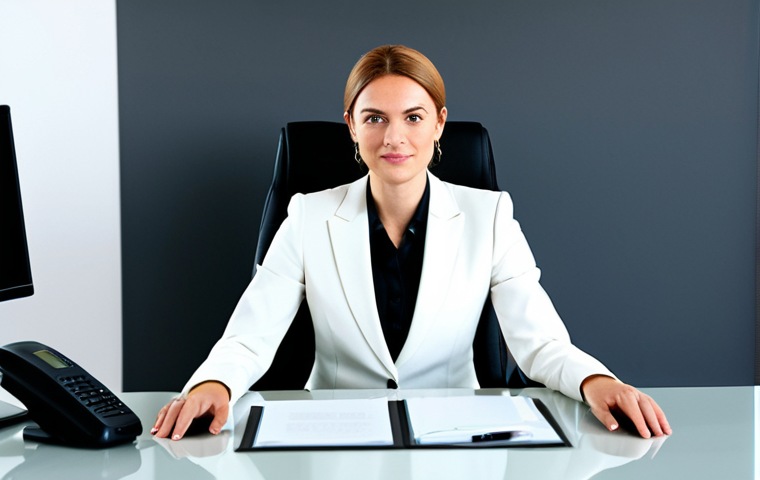 **

"A professional businesswoman in a modest business suit, sitting at a desk in a modern office, fully clothed, appropriate attire, safe for work, perfect anatomy, natural proportions, professional photography, high quality"

**
