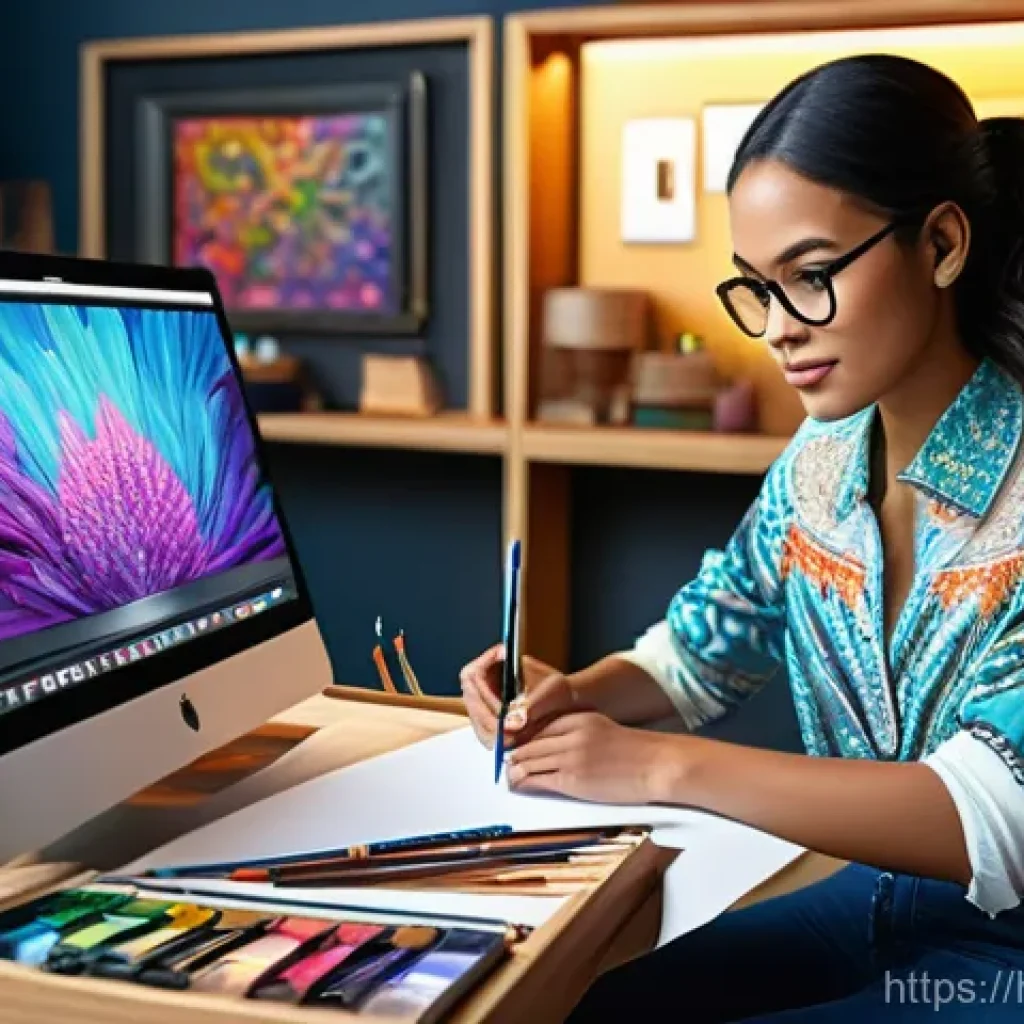 디지털아트 프리랜서로 성공하는 법 - **Prompt 1: The Visionary Artist's Studio**
    A vibrant, dynamic studio scene featuring a talented...