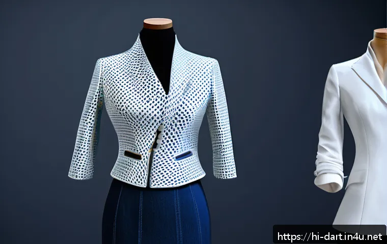 디지털아트 마블러스 디자이너 활용법 - A detailed 3D digital workspace featuring Marvelous Designer's user interface with visible 2D patter...