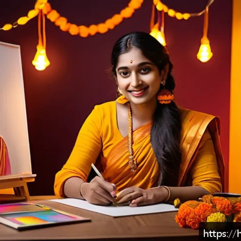 트위치에서 아트 방송하는 법 - A cozy and well-lit indoor art streaming studio featuring an Indian artist streaming live on Twitch....